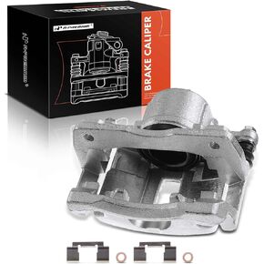 A-Premium Disc Brake Caliper Assembly with Bracket Compatible with Select Chrysler and Dodge Models - PT Cruiser 2003-2009, Neon 2003-2005, 2.4L - Front Left Driver Side