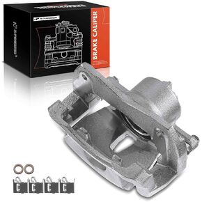 A-Premium Disc Brake Caliper Assembly with Bracket Compatible with Select Pontiac, Scion, Toyota Models - RAV4, Vibe, tC, iM, Mirai, Matrix, Corolla iM - Front Left Driver Side