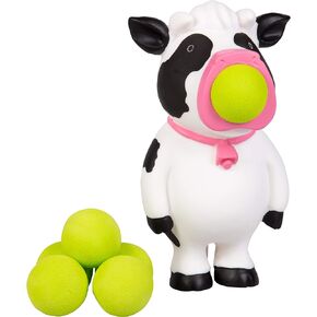 Hog Wild Cow Popper Toy - Shoot Foam Balls Up to 20 Feet - 6 Balls Included - Gift for Kids, Boys & Girls, Age 4+