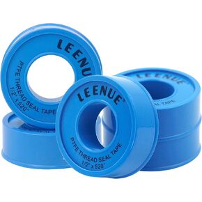 Plumbers Tape 5 Pack, Good Sealing Teflon Tape to Prevent Leakage of Pipes, Shower Head and Sewers 12mm X 13m Blue in Kuwait
