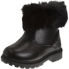 Beverly Hills Polo Club Girl's Faux Fur Pull-on Winter Boots Fashion (Toddler)
