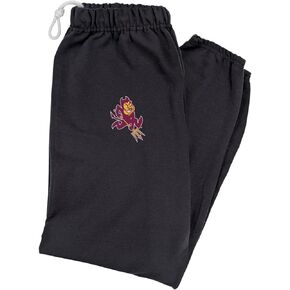 LOGOVISION Arizona State University School Logo Mens Jogger Sweatpants, Black, Large