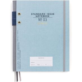DesignWorks Ink Standard Issue Bound Personal Journal, Blue 6.75" x 8.5"