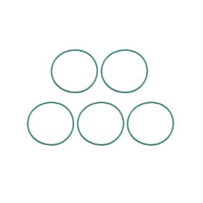 uxcell Fluorine Rubber O-Rings, 8mm OD 6mm ID 1mm Width FKM Seal Gasket for Machinery Plumbing, Green, Pack of 5