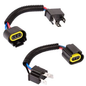 9003 H4 Male to H13 9008 Female Socket Connector Adapter Pigtail Wiring Harness Kit,2 Pack
