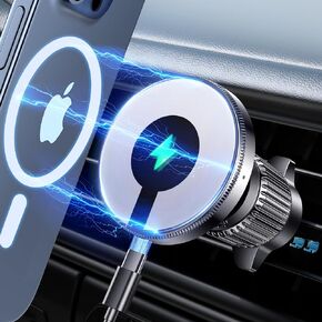for Magsafe Car Mount [Military Grade Powerful Magnetic] Hands Free Adjustable for Magsafe Car Mount Vent Universal Magnetic Phone Holder for Car Fits iPhone 15 14 13 12 Mini Plus Pro Max All
