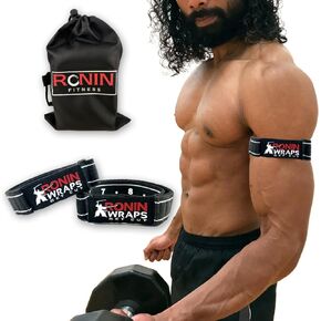Ronin Wraps Razor Edition | Rigid BFR Occlusion Bands for Upper Body Training | Blood Flow Restriction Workouts
