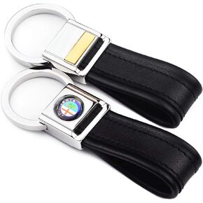 Stainless steel lanyard keychain and leather strap clips compatible with infiniti key fob in Saudi Arabia