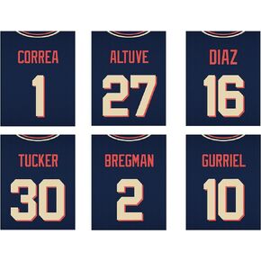 TMO2 Houston Wall Decor, Houston Astros Poster for Wall, Astros Wall Decor, Astros Decor, Houston Astros Wall Decor, Houston Astros Decor, Houston Poster, Houston Wall Art - Unframed (8x10")