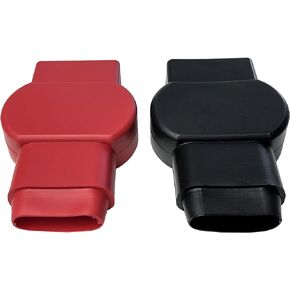 MGI SpeedWare Insulated Military Spec Battery Terminal Covers, Top Post Red and Black Pair (4/0 AWG)