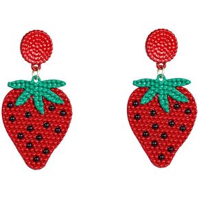 أقراط متدلية لطيفة على شكل فاكهة الليمون والفراولة والبطيخ وأقراط متدلية للنساء والفتيات مجوهرات هدية in Kuwait