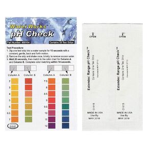 Industrial Test Systems WaterWorks 480104 pH Check, 30 Seconds Test Time, 2-12 pH Range (Pack of 30)