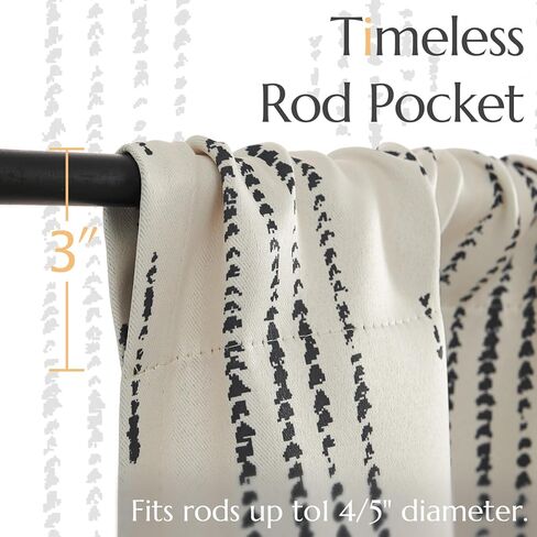 jinchan Boho Valance 95% Blackout Gold Geometric Foil Printed Valance for Kitchen Living Room Modern Farmhouse Room Darkening Bedroom Window Treatment Rod Pocket 1 Panel 16 Inch White in Kuwait