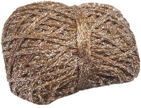 Clisil Black Metalllic Yarn Glitter Lurex Yarn,Crochet Yarn Shine Sparkle Yarn DIY Toys Bags Decor 40g in Saudi Arabia
