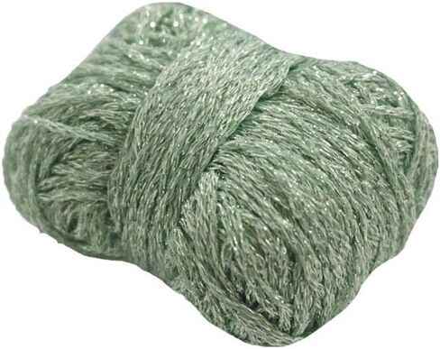 Clisil Black Metalllic Yarn Glitter Lurex Yarn,Crochet Yarn Shine Sparkle Yarn DIY Toys Bags Decor 40g in Saudi Arabia