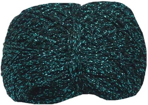 Clisil Black Metalllic Yarn Glitter Lurex Yarn,Crochet Yarn Shine Sparkle Yarn DIY Toys Bags Decor 40g in Saudi Arabia