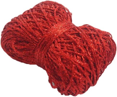 Clisil Black Metalllic Yarn Glitter Lurex Yarn,Crochet Yarn Shine Sparkle Yarn DIY Toys Bags Decor 40g in Saudi Arabia