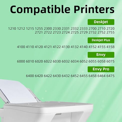 67xl من خرطوشة الحبر الأسود البديل عالي العائد لـ HP 67XL Black ، لـ HP Ink 67 67xl ، لـ Envy 6000 6055 6055e 6058 6075 6400 6455 لـ Deskjet 2752 2755 2700 2755e 4155 41500 2800 Printer (2 Black) in Kuwait