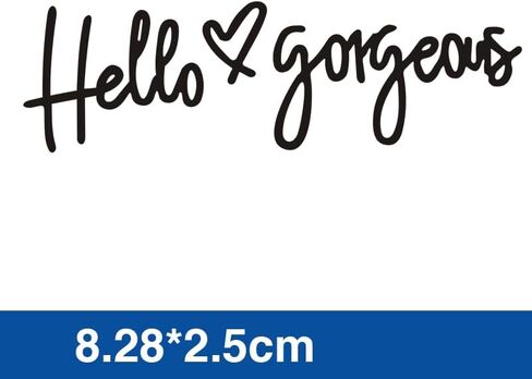 7pcs Hello Beautiful Rearview Mirror Decal Self Affirmations Car Stickers, Vanity Mirror & Rear View Mirror Accessories, Car Accessories for Women, Rear View Mirror Vinyl Decal, Window Decals(Black) in Saudi Arabia