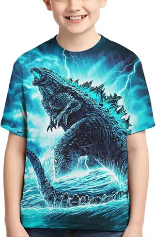 Monster Shirt Movie Short Sleeved Novelty T-Shirt for Boy and Girl in Saudi Arabia