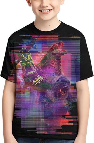 Monster Shirt Movie Short Sleeved Novelty T-Shirt for Boy and Girl in Saudi Arabia