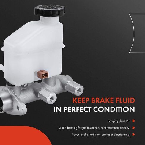 A-Premium Brake Master Cylinder with Reservoir and Sensor Compatible with Hyundai Vehicles - Elantra 2006 2007 2008 2009 2010 - Replace# 585102H000 in Saudi Arabia