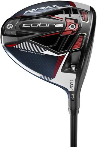 Cobra Golf 2021 Radspeed Driver Matte Peacoat-Red (اليد اليمنى للرجال، Project X Hzrdrus RDX Blue، X Flex، 9)، قياسي in Kuwait