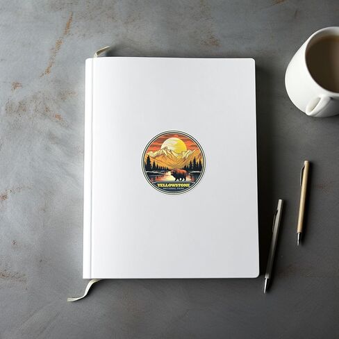 Great Smoky Mountains National Park Sticker - Waterproof Vinyl Decal for Car Bumper, Laptop, Luggage, Water Bottle, Wall, and Window, Size - 3'' X 3'' in Kuwait