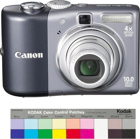 كاميرا Canon Powershot A1000IS الرقمية بدقة 10 ميجابكسل مع تكبير بصري للصورة 4x (رمادي) (متجدد) in Saudi Arabia