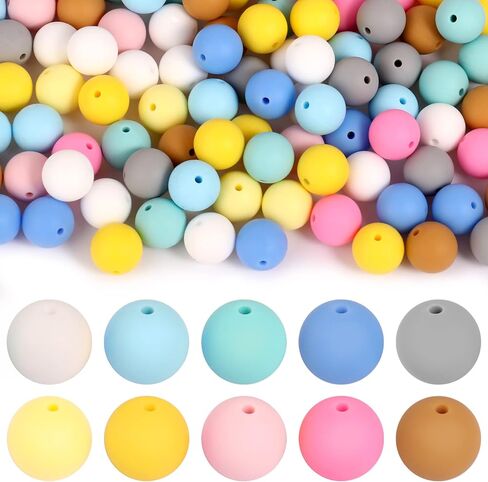 60PCS Silicone Beads, 14mm Hexagon Silicone Beads Bulk Assorted Rubber Large Polygonal Silicone Loose Beads for Keychain Lanyards Bracelet Necklace Jewelry Making DIY Craft in Kuwait
