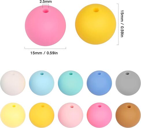 60PCS Silicone Beads, 14mm Hexagon Silicone Beads Bulk Assorted Rubber Large Polygonal Silicone Loose Beads for Keychain Lanyards Bracelet Necklace Jewelry Making DIY Craft in Kuwait