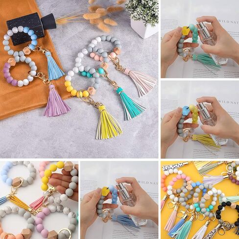 60PCS Silicone Beads, 14mm Hexagon Silicone Beads Bulk Assorted Rubber Large Polygonal Silicone Loose Beads for Keychain Lanyards Bracelet Necklace Jewelry Making DIY Craft in Kuwait