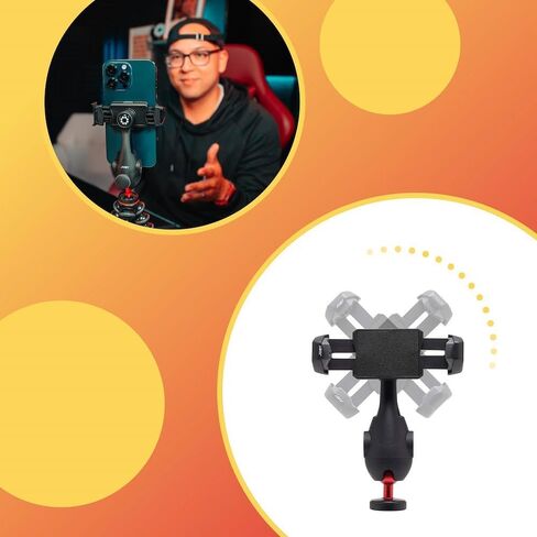 JOBY GripTight PRO 3 GorillaPod, Phone Clamp Compatible with iPhone and Android, GorillaPod 1K Included, Flexible Legs, Smartphone Clamp with 2 Cold Shoes, 360° Rotation, Black in Saudi Arabia