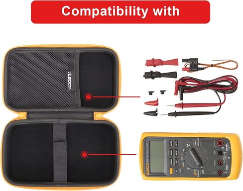 RLSOCO Hard Case for Fluke 87V/83V & Works with EEVblog BM786 Industrial Digital Multimeter in Saudi Arabia