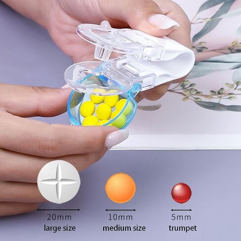 Blue Portable Pill Taker Remover,Medication Dispenser,Tablets Pills Blister Pack Opener Assistance Tool,Pill Taker Cup Organizer for The Elderly,Disabled,Individuals Pill Organizers in Saudi Arabia