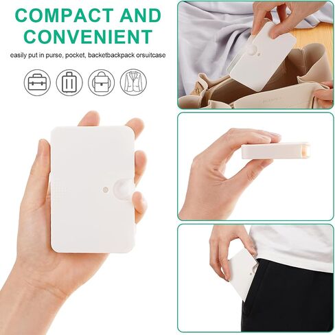 Portable Pill Organizer, 6 Compartments Travel Pill Case for Purse or Pocket -Small Pillbox Semi transparent black with locking hole (1 transparent black) in Saudi Arabia
