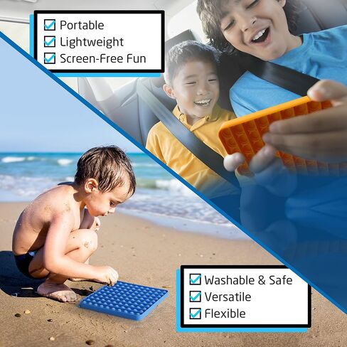 Pop it Numbers 100 Sensory Math Manipulative (Blue) Large Educational Consecutive Number pop it. Autism/ADHD Friendly Classroom Supply is Perfect for Home or Any Elementary Classroom in Saudi Arabia