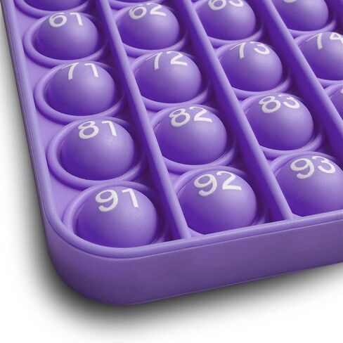 Pop it Numbers 100 Sensory Math Manipulative (Blue) Large Educational Consecutive Number pop it. Autism/ADHD Friendly Classroom Supply is Perfect for Home or Any Elementary Classroom in Saudi Arabia