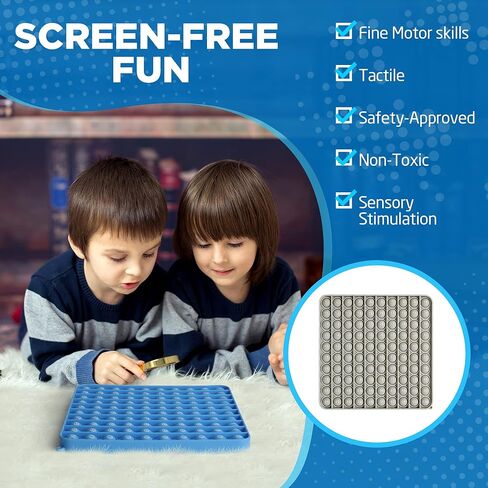 Pop it Numbers 100 Sensory Math Manipulative (Blue) Large Educational Consecutive Number pop it. Autism/ADHD Friendly Classroom Supply is Perfect for Home or Any Elementary Classroom in Saudi Arabia