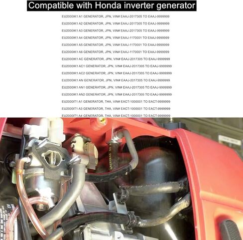 مكربن ​​EU2000i متوافق مع Honda 16100-Z0D-D03 16100-Z0D-D01 EB2000i EB2000I EU2000I EB2000IT1 EU2000IK1 EU2000IK1 Carb مع فلتر هواء وحشية عازلة للحرارة in Kuwait