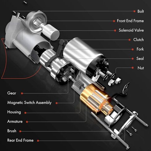محرك تشغيل ممتاز A متوافق مع شيفروليه كولورادو 15-20، ماليبو وجي إم سي كانيون 15-20 وكاديلاك ATS، CTS وبويك لاكروس، ريجال، 2.0 لتر 2.5 لتر، 12 فولت 1.3 كيلو وات 11 أسنان CW، استبدال # 12657797، 12626963 in Kuwait
