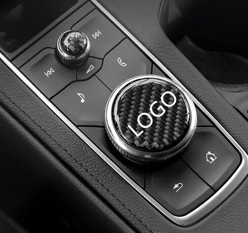 Bling Accessories Central Control Multimedia knob Fit for Cadillac XT4/XT5/XT6/CT5 2020 2021 2022 2023 2024 Automotive Interior Refit (Carbon Fiber Texture) in Saudi Arabia