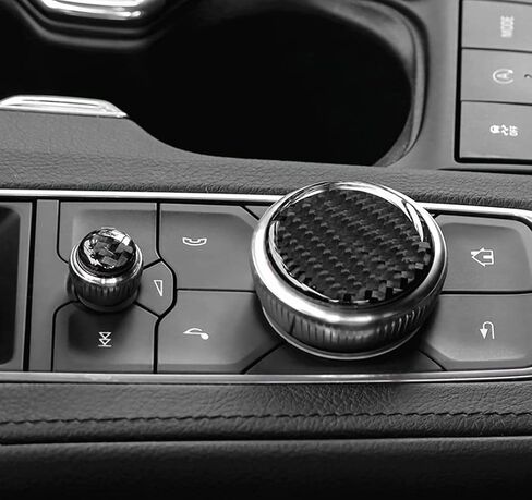 Bling Accessories Central Control Multimedia knob Fit for Cadillac XT4/XT5/XT6/CT5 2020 2021 2022 2023 2024 Automotive Interior Refit (Carbon Fiber Texture) in Saudi Arabia