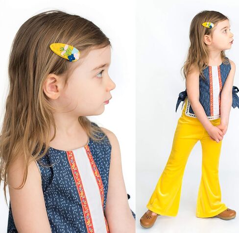 California Tot Felt Cute Animal Hair Snap, Non-Slip Hair Clips for Toddler, Girls (Mega Set of 9) in Saudi Arabia