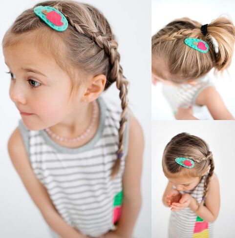 California Tot Felt Cute Animal Hair Snap, Non-Slip Hair Clips for Toddler, Girls (Mega Set of 9) in Saudi Arabia