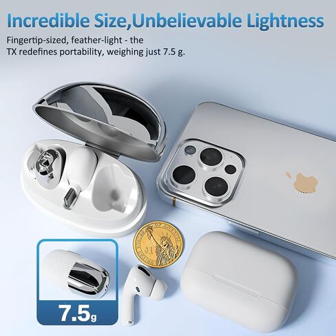 S5 Mini Lavalier Wireless Microphone for iPhone 14/13,iPad,Small Lightning Lapel iPhone Microphone for Video Recording,Vlogging,HiFi Audio,262ft Range,Noise Cancellation with Charging Case in Saudi Arabia