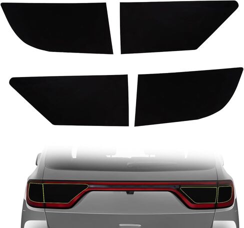 فيلم تعتيم الضوء الخلفي من الفينيل تينت فيلم خلفي مقطوع مسبقًا غطاء تغليف متوافق مع دودج دورانجو 2014-2023 in Kuwait