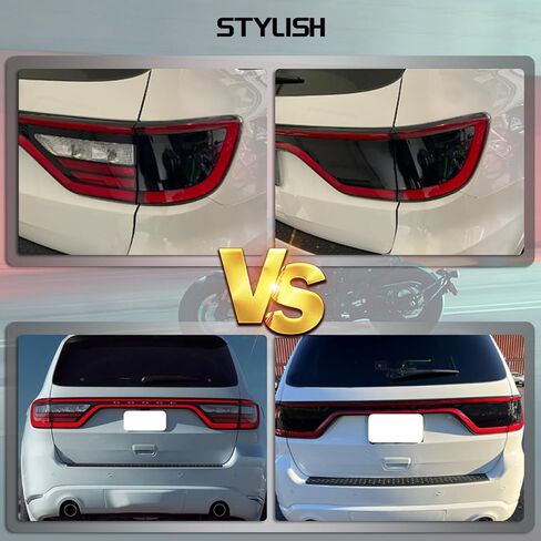 فيلم تعتيم الضوء الخلفي من الفينيل تينت فيلم خلفي مقطوع مسبقًا غطاء تغليف متوافق مع دودج دورانجو 2014-2023 in Kuwait