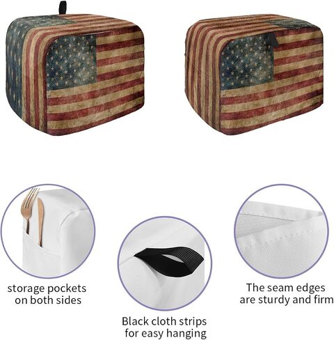 Toaster Dust Cover for Kitchen 2 Slice, Farmhouse Cow Flower Black Bread Maker Cover Toasters Covers for Fingerprint Protector, Washable Kitchen Small Appliance Ovens Accessories Cover 12x7.5x8in in Saudi Arabia