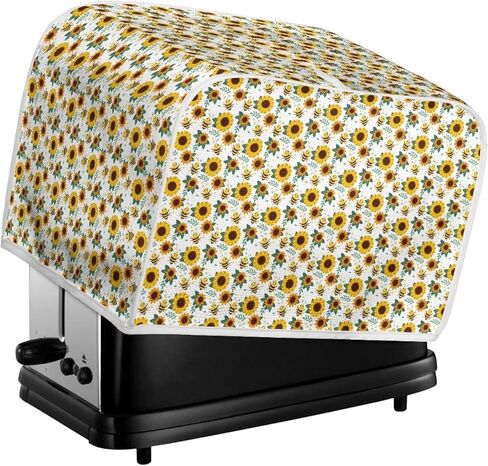 عباد الشمس النحل 2 شريحة محمصة غطاء المطبخ الأجهزة الصغيرة يغطي بصمة ودهني حامي آلة قابل للغسل البوليستر محمصة غطاء غبار مع ديكور المنزل المطبخ in Kuwait